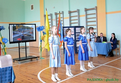 Клятву на верность Отечеству дали члены военно-патриотического клуба «Бастион» Глусской СШ  2 им. Захаренко
