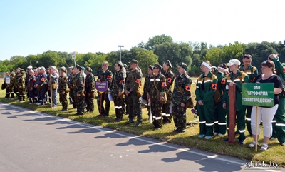 Ежегодные соревнования санитарных формирований гражданской обороны Глусского района состоялись 9 июня