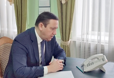 В Глусском райисполкоме прием  граждан проводит Министр информации Республики Беларусь Владимир Перцов