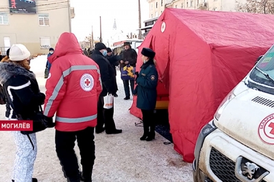 Как пункты Красного Креста на Могилевщине помогают людям в сильные морозы