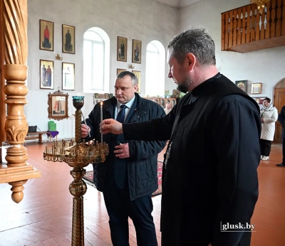 Встреча в Свято-Богоявленском храме Глуска